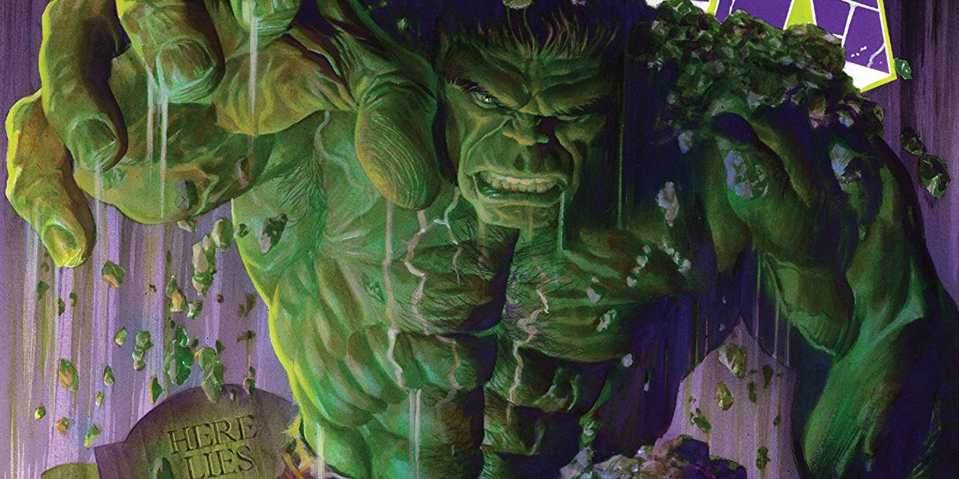 Immortal Hulk rising from his grave from the cover of Marvel Comics' Immortal Hulk #1