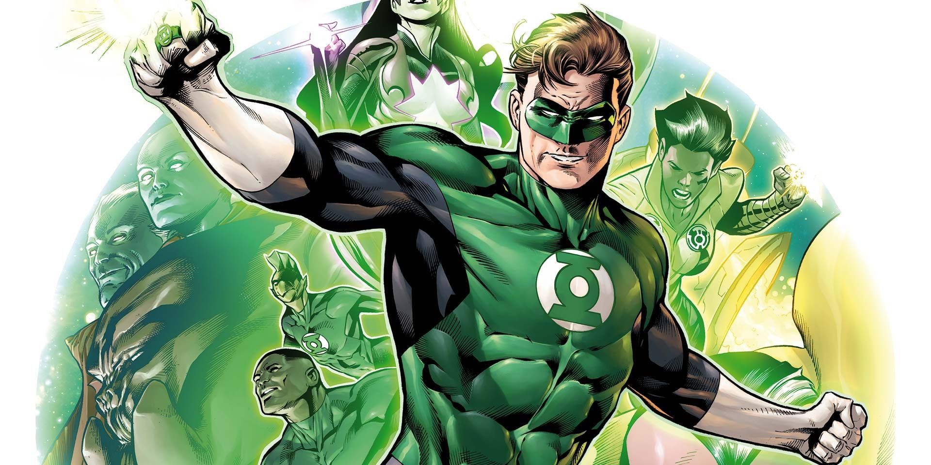Hal Jordan and other members of the Green Lantern Corps