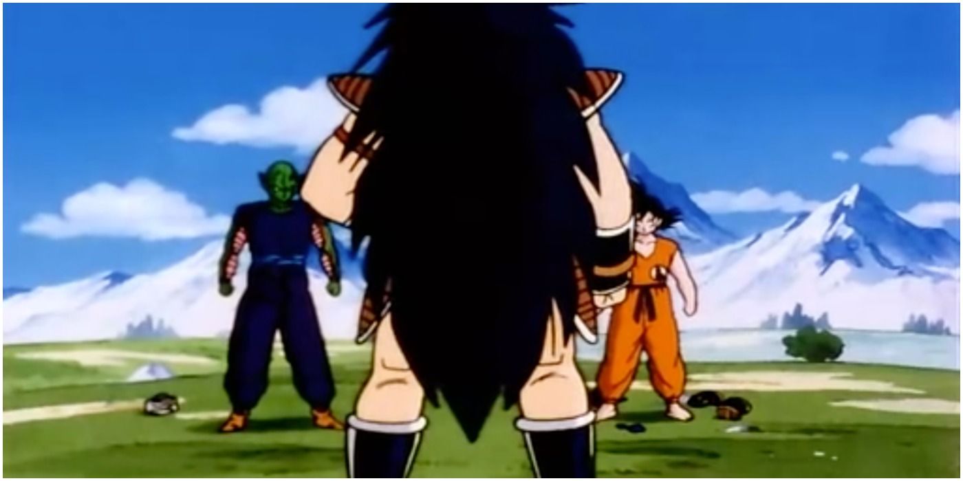 Raditz se prepara para enfrentar Goku e Piccolo em Dragon Ball Z.