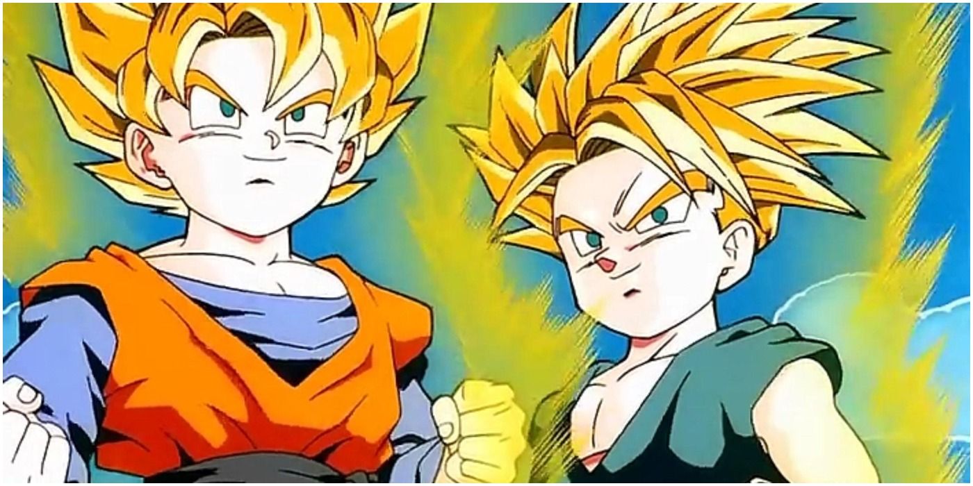 Goten and Trunks become Super Saiyans in Dragon Ball Z