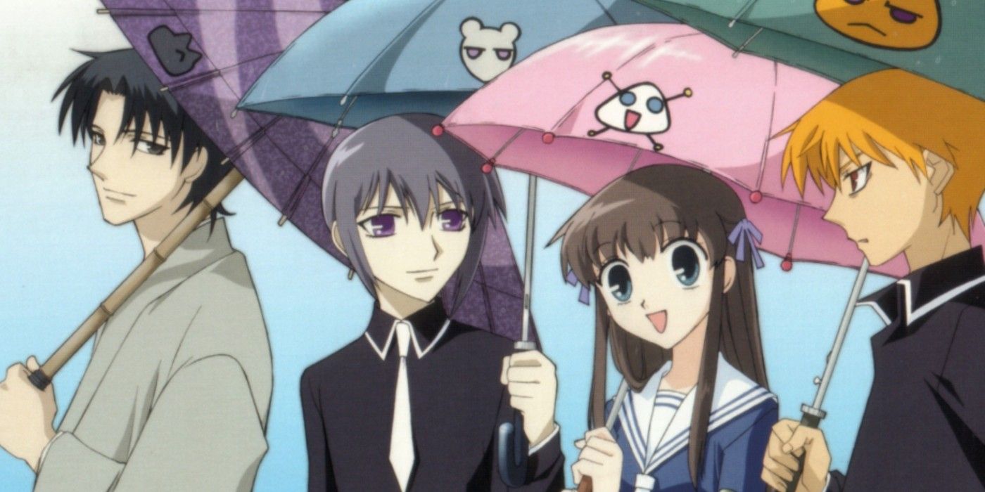 Tohru with the Sohma family in 2001's Fruits Basket