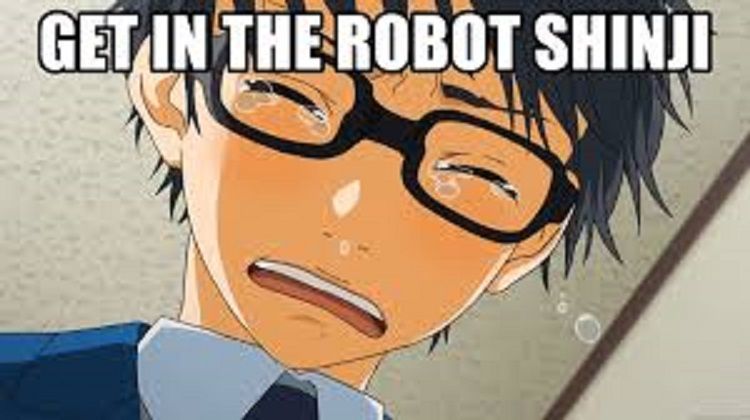 get in the robot shinji shirt