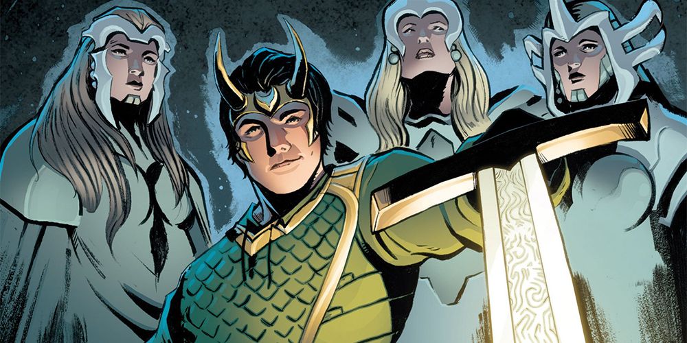 Loki with a sword