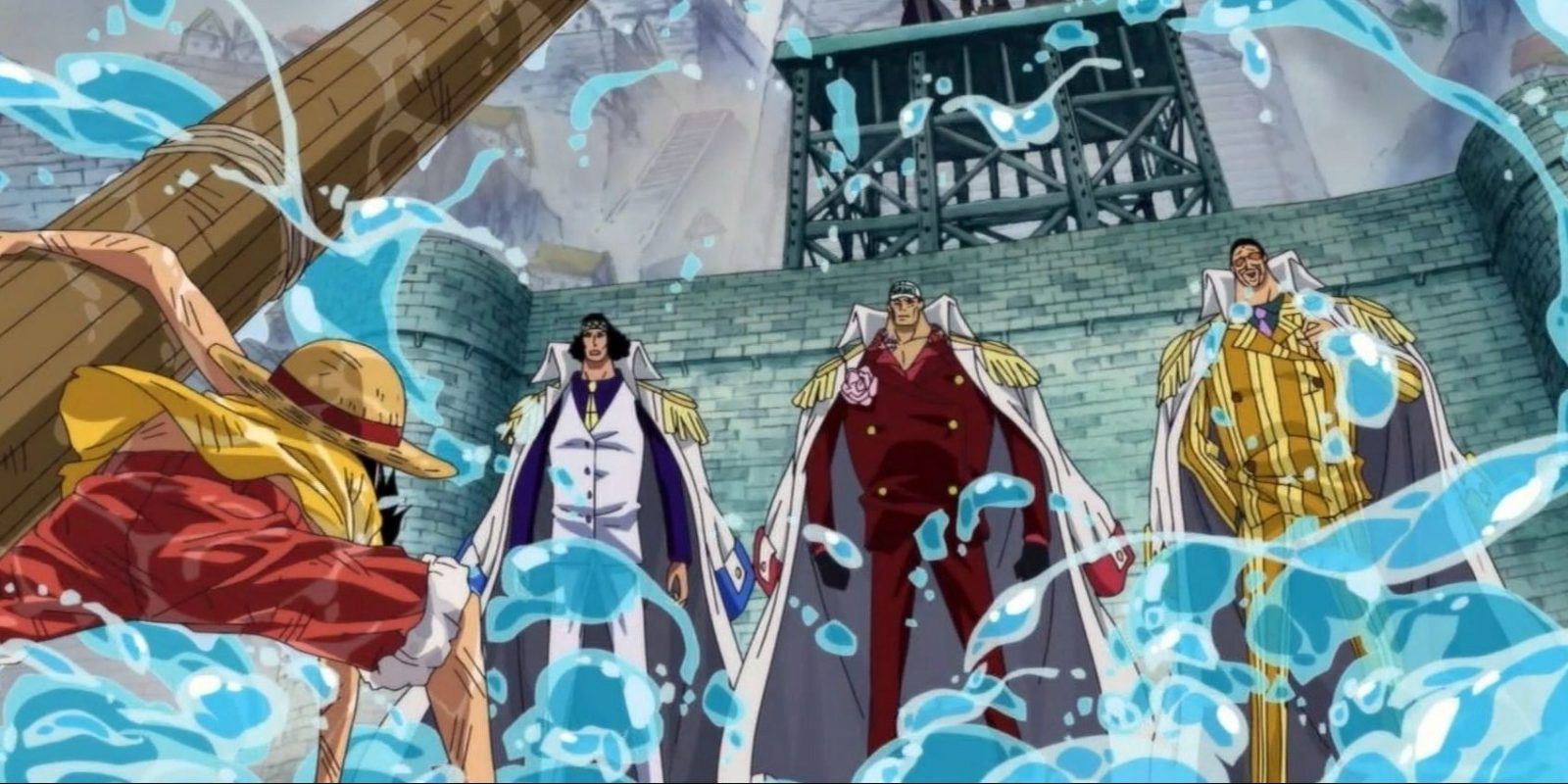 Luffy vs Three Admirals Iconic Fights One Piece