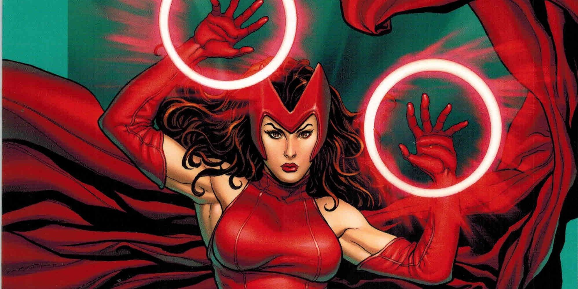 Marvel Comics' Scarlet Witch using her powers