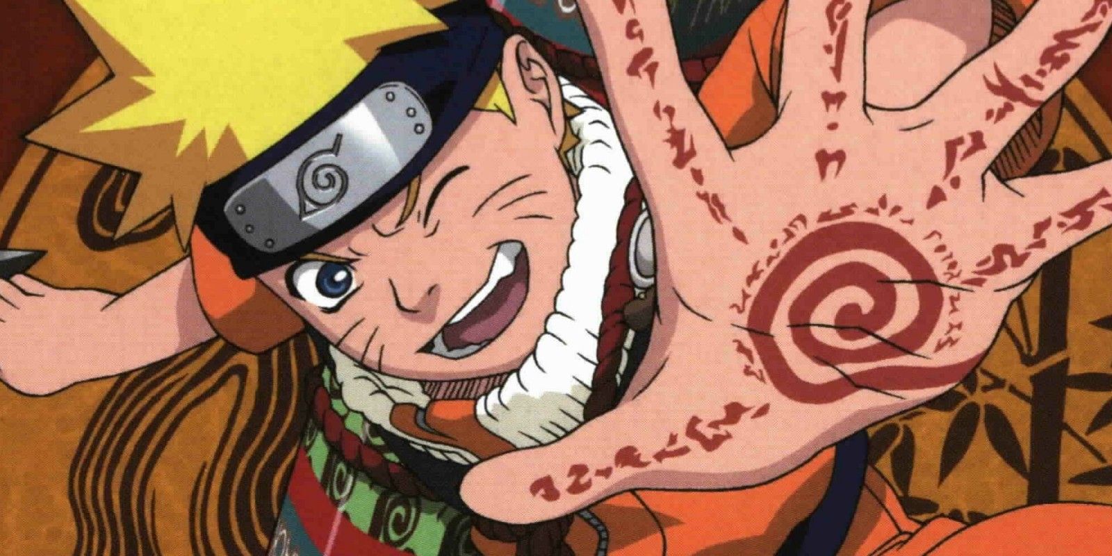 Naruto Uzumaki posing for a picture in Naruto.