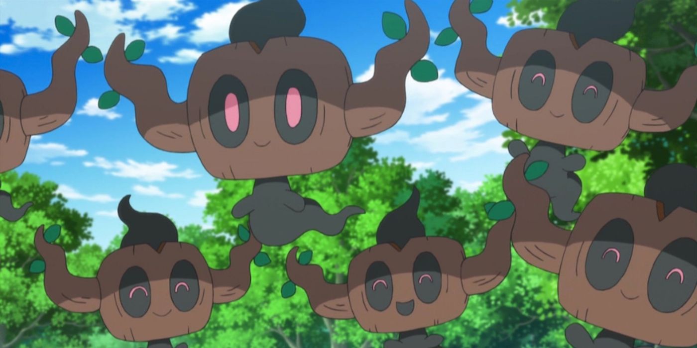 Phantump Herd in the Pokémon anime.