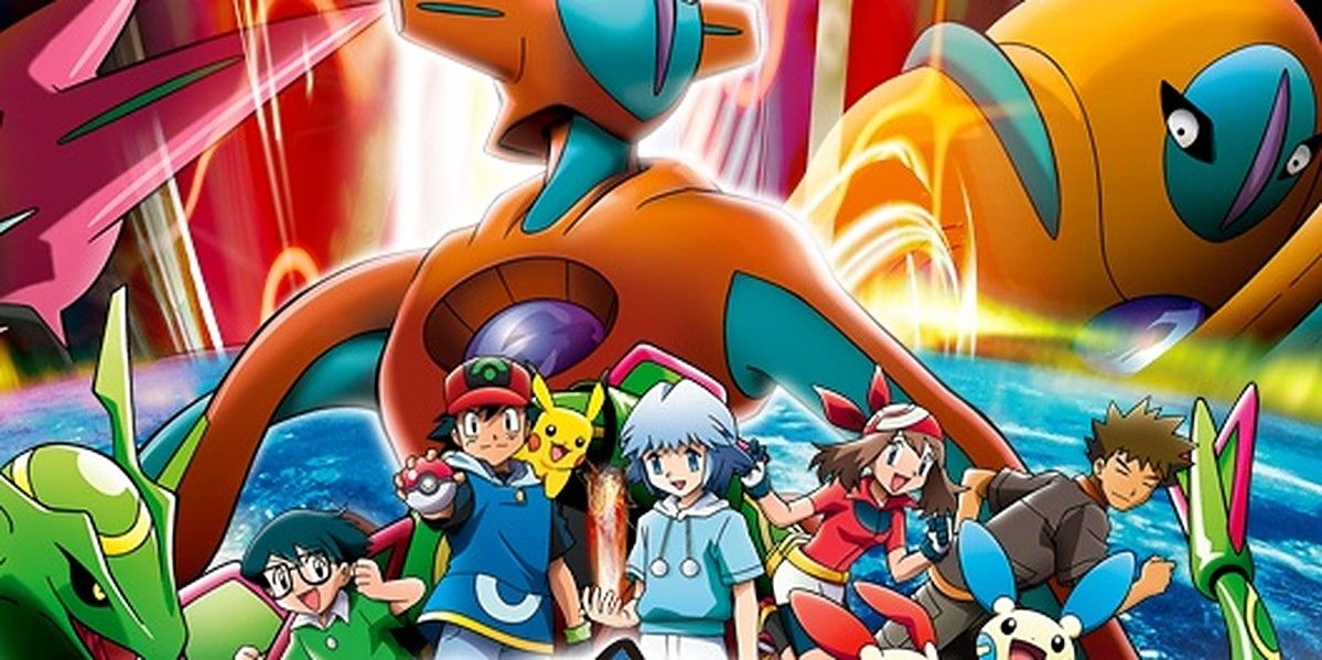 Ash and friends pose in Pokemon the Movie: Destiny Deoxys
