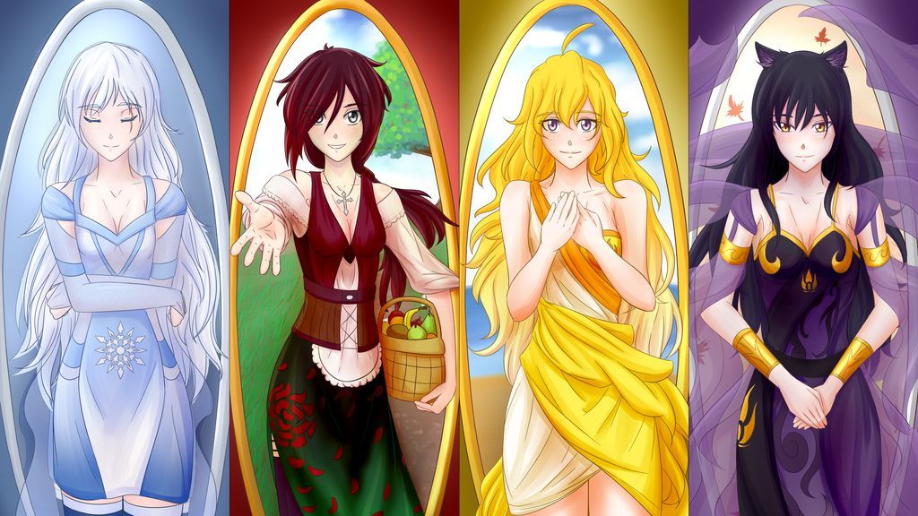 RWBY Maidens The Four Seasons By Madgamer2k7 On Deviantart