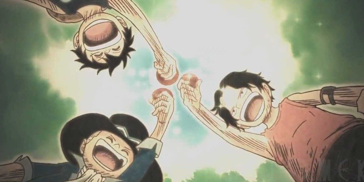 Luffy, Sabo and Ace from One Piece