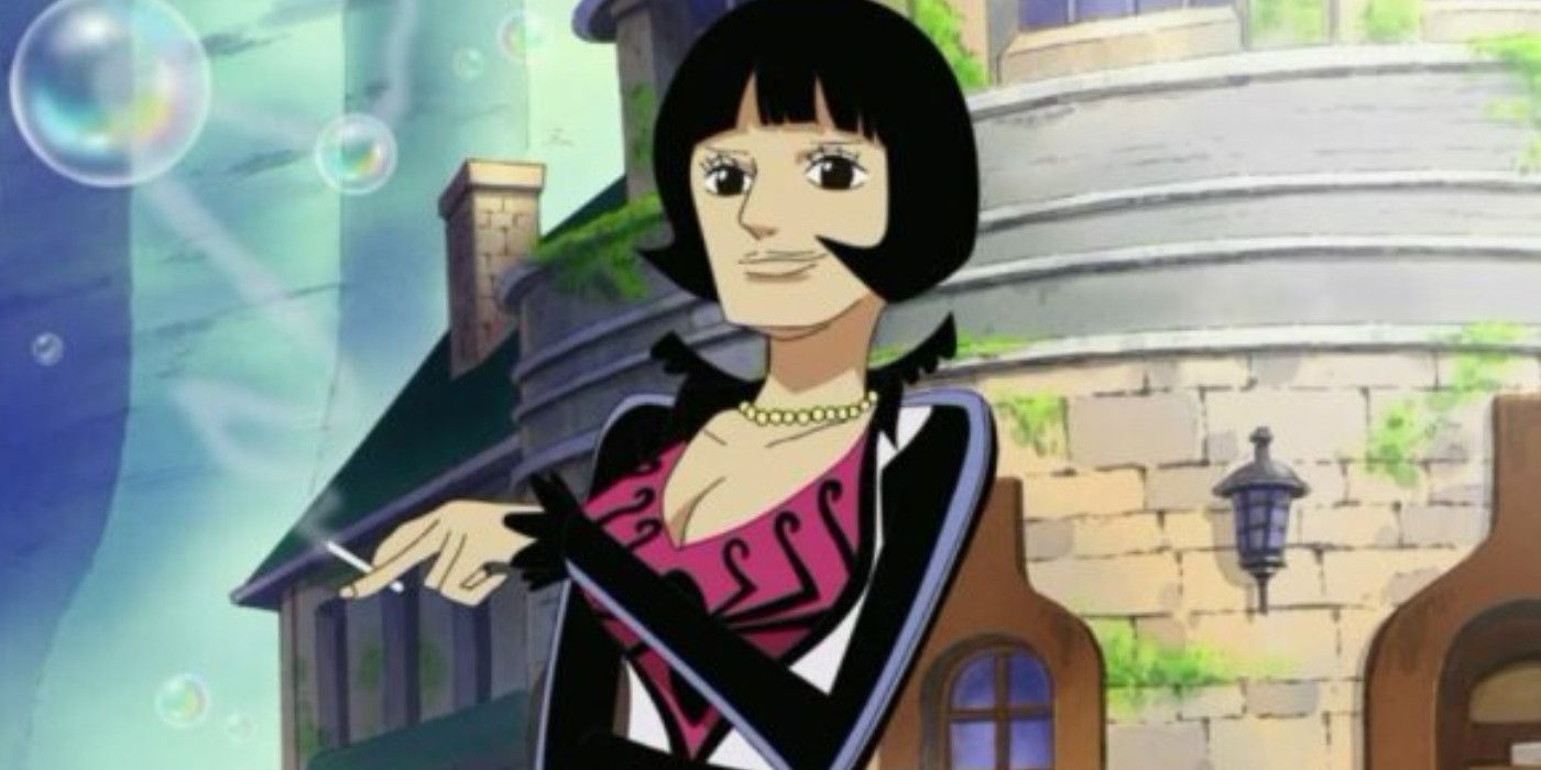 Shakky, former Empress of Amazon Lily and former captain of the Kuja Pirates, as she appears in One Piece's Sabaody Archipelago