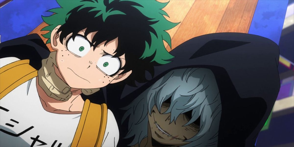 MHA Shigaraki has deku in a chokehold 