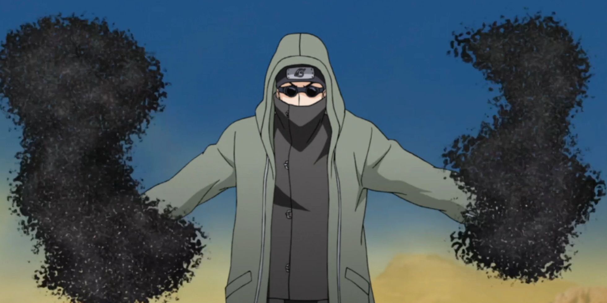 Shino about to use his bugs (Naruto)