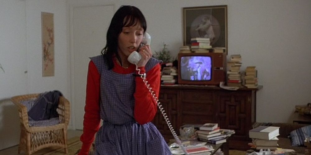 Wendy talking on the phone in The Shining