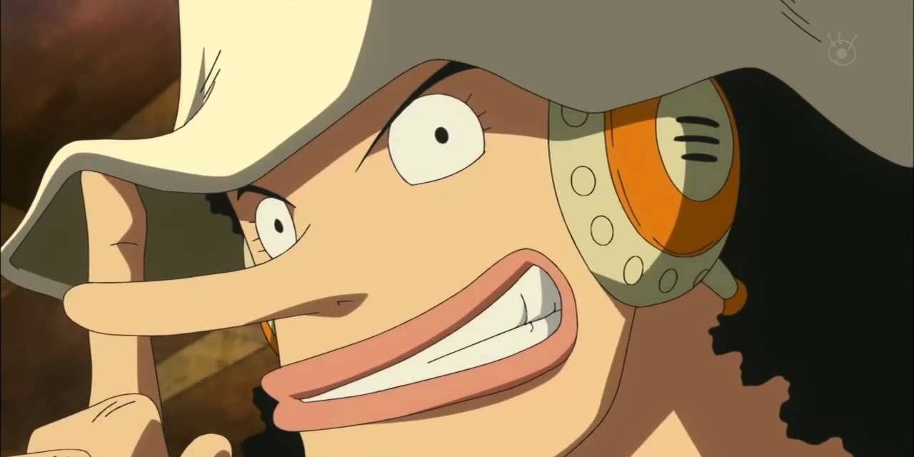 Usopp from One Piece smiling