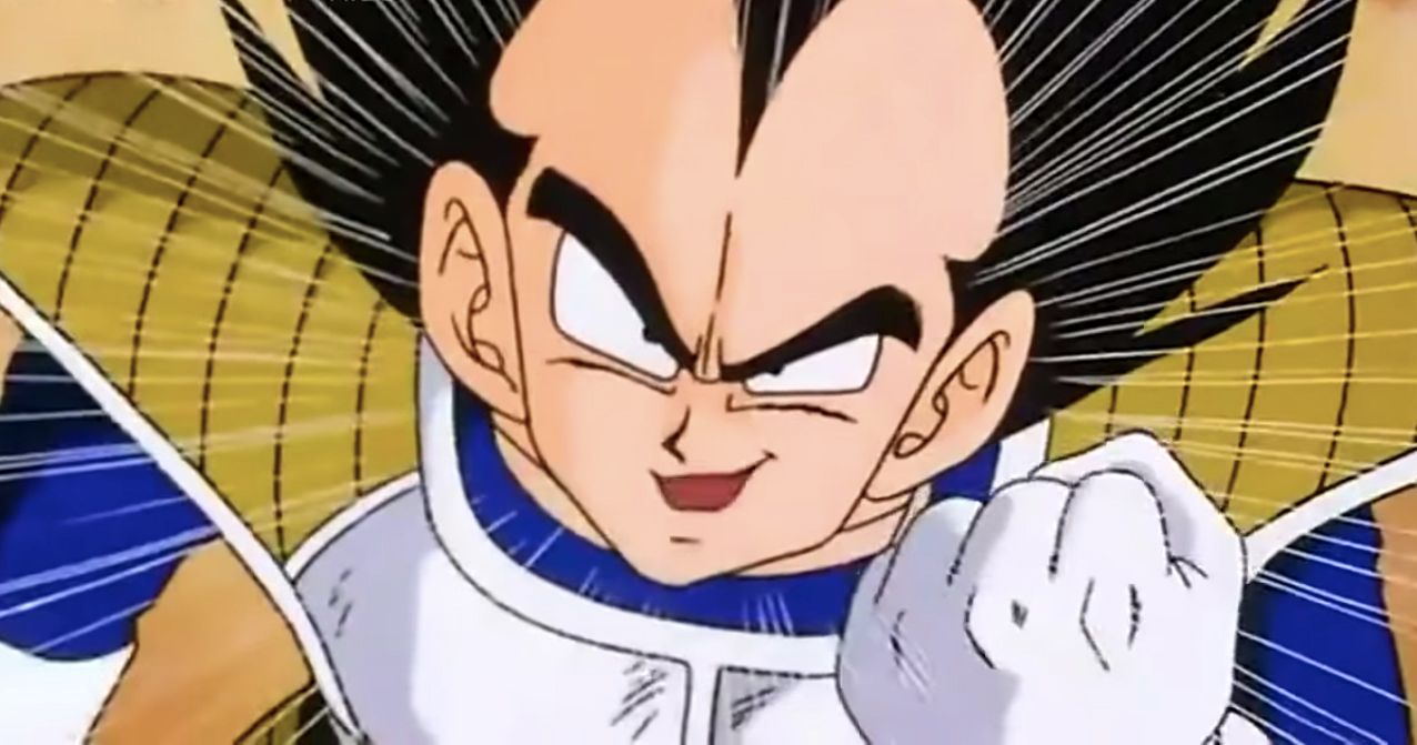 Vegeta's face from planet vegeta