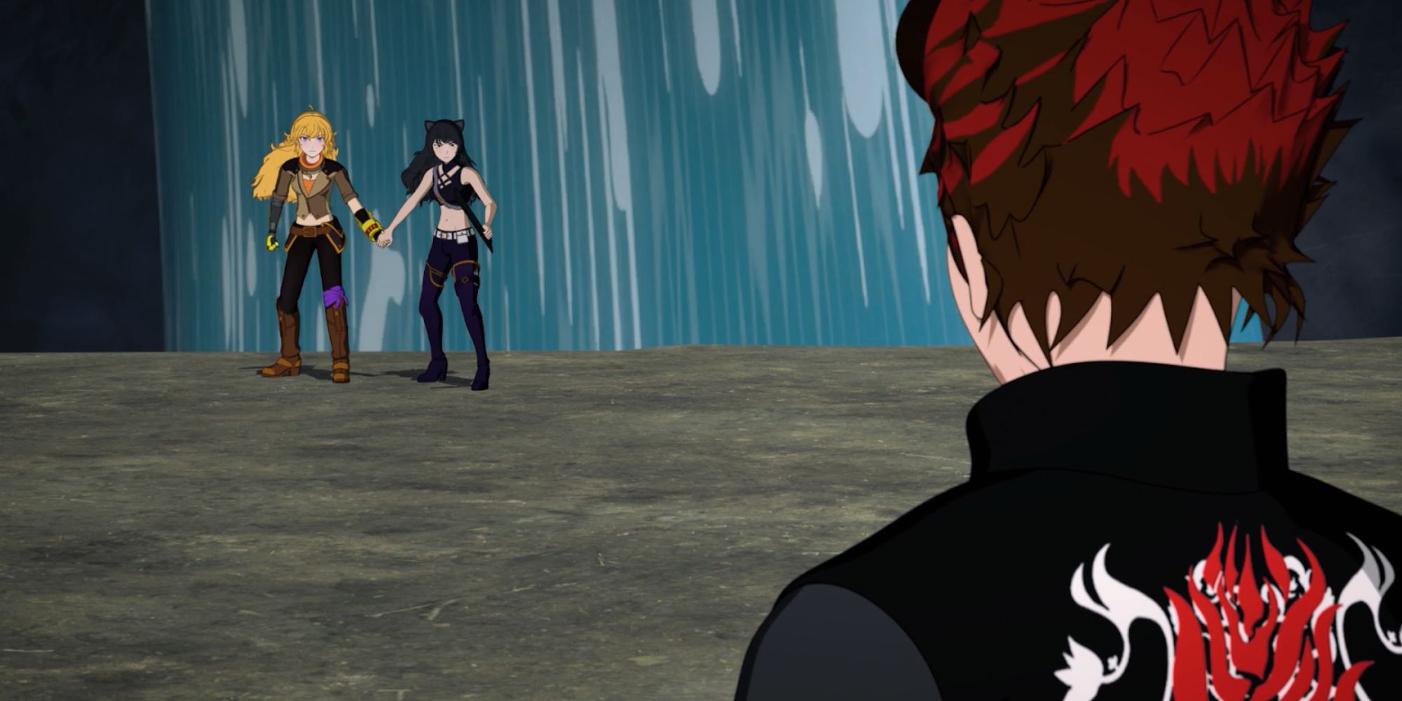 Yang And Blake Vs Adam in RWBY