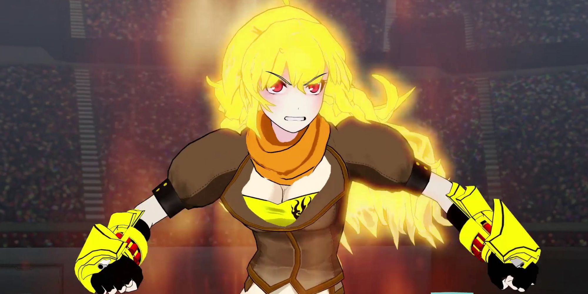 Yang Xiao Long Has Fiery Hair When Her Semblance Activates