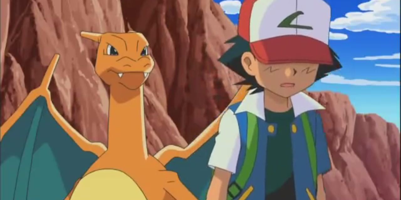Ash leaves Charizard to train alone in Pokemon