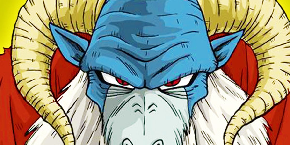 A close-up of moro, a primary antagonist in the Dragon Ball Super manga