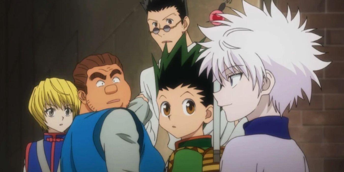 Gon and other characters from Hunter x Hunter (2011).