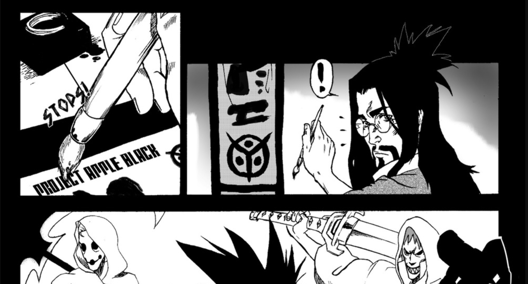 Black gutters in a manga often indicate a flashback sequence