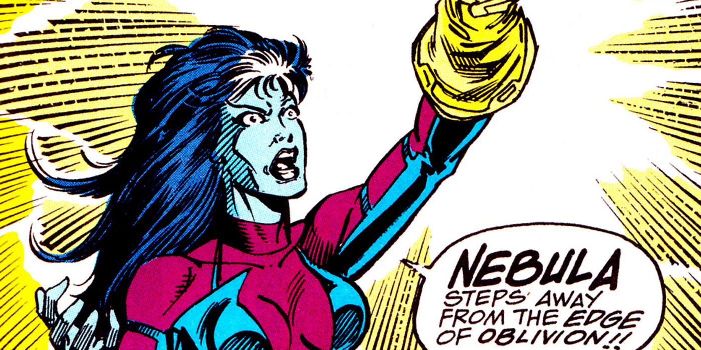 Nebula wields the Infinity Gauntlet in Marvel comics