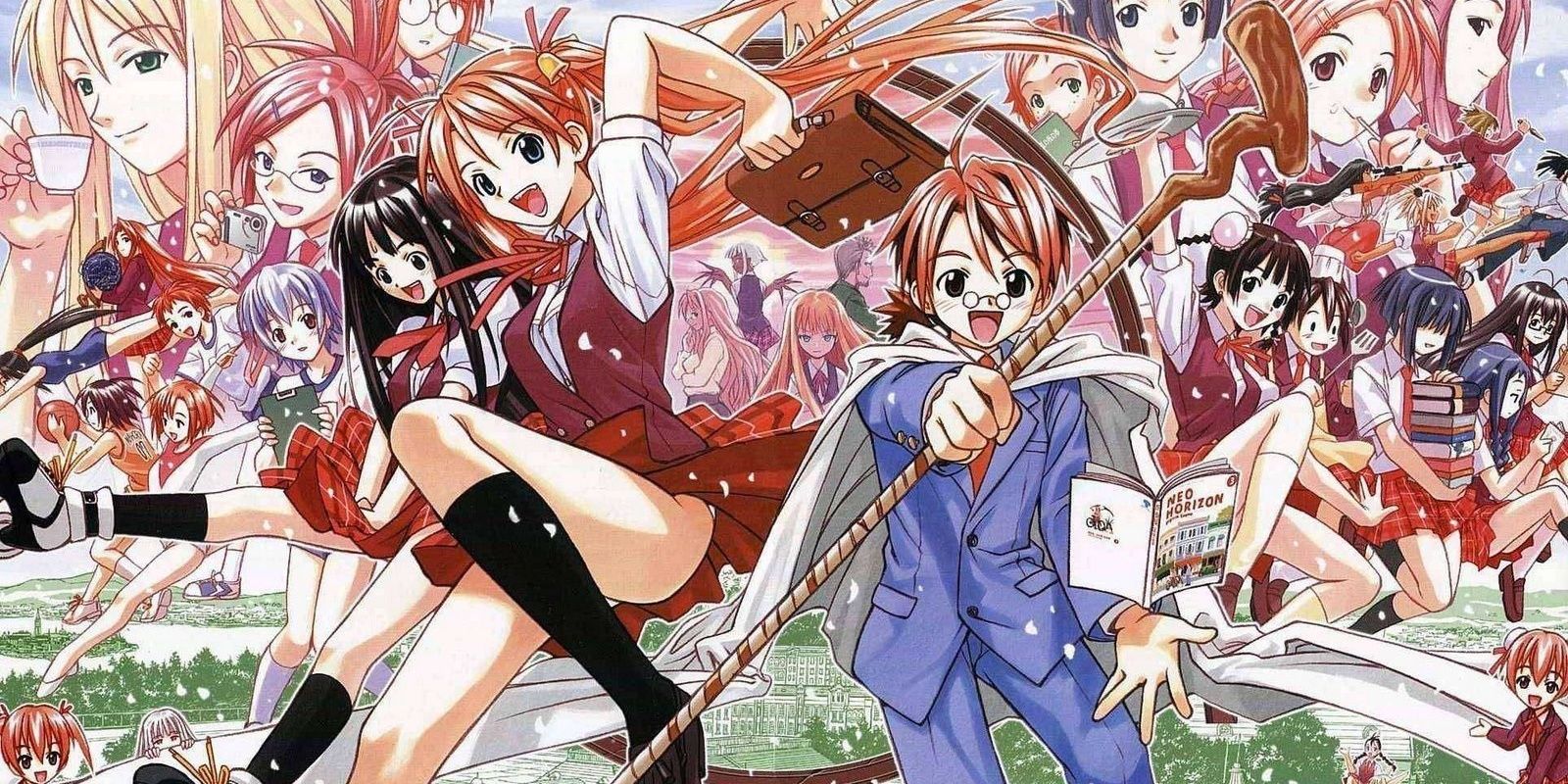 The magical students and teachers of the Mahou Sensei Negima! manga.