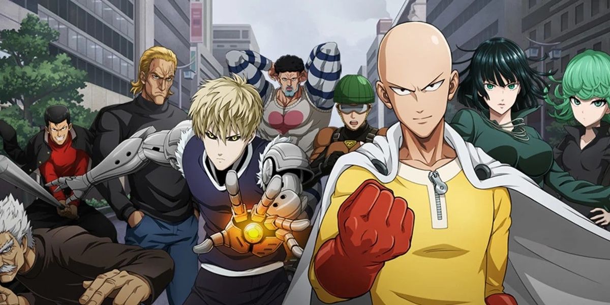 Anime one punch man heroes squad