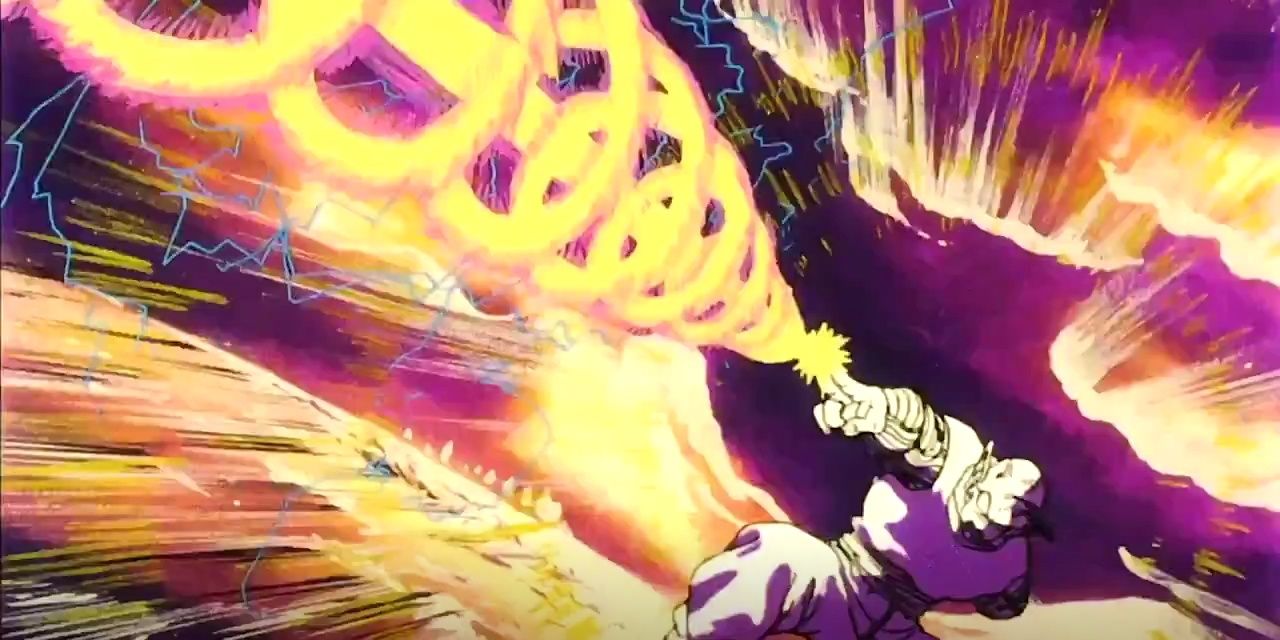 Piccolo fires off his Special Beam Cannon in Dragon Ball Z