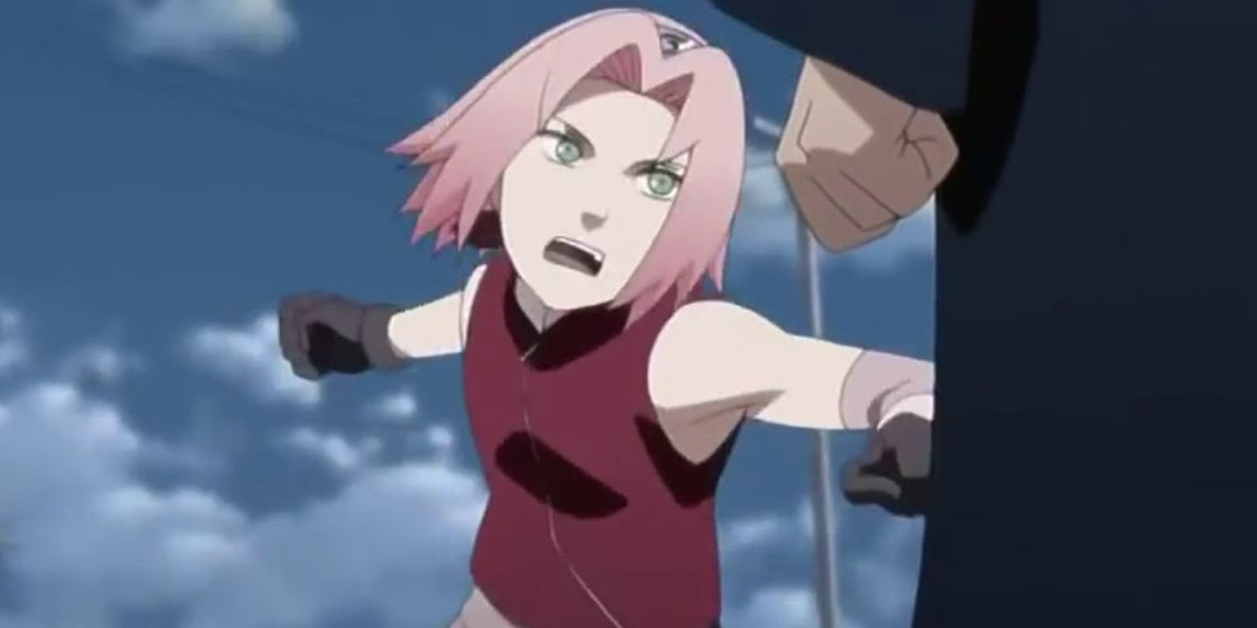 Sakura Haruno readying a punch