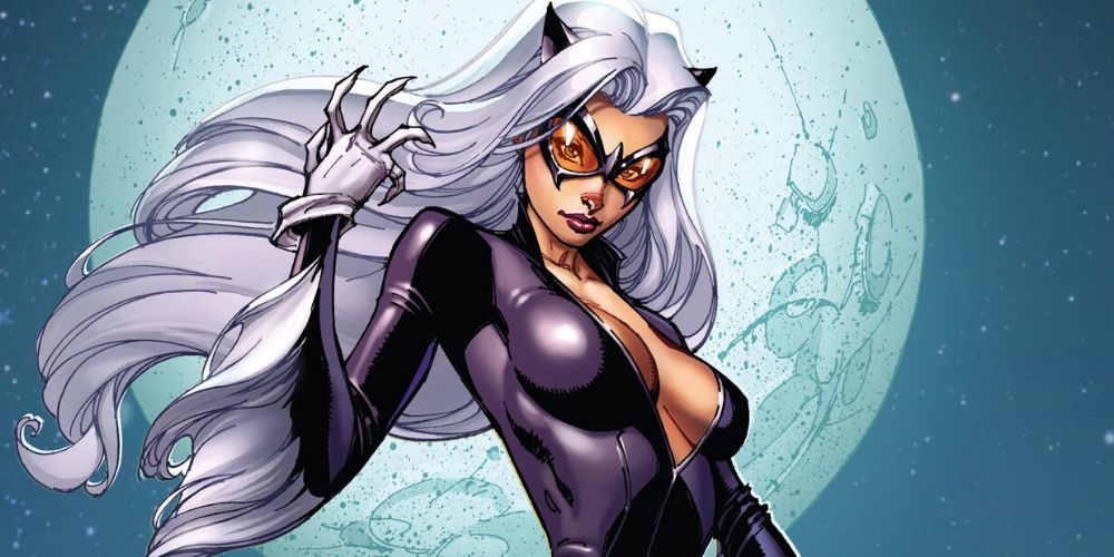 Spider-Man Felicia Hardy Battle Suit Bodysuit Women Black Cat Cosplay  Custome
