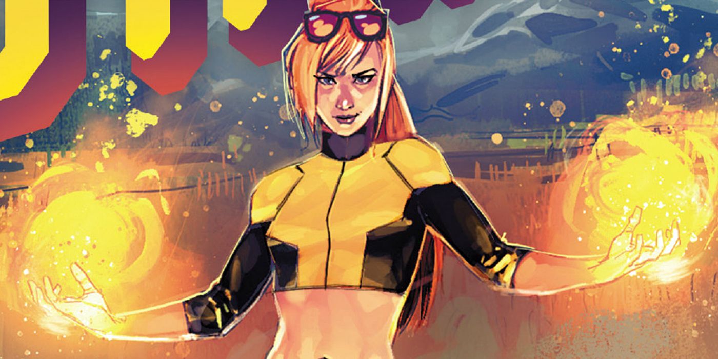 Boom-Boom using her powers in New Mutants