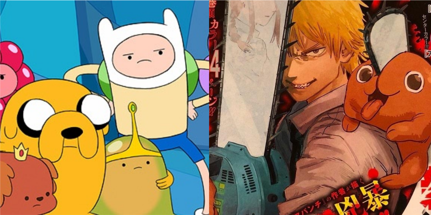 Adventure Time Crossover Illustration Pays Homage to Chainsaw Man