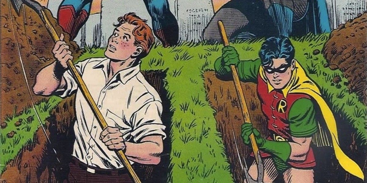 Batman Robin Digs his own Grave