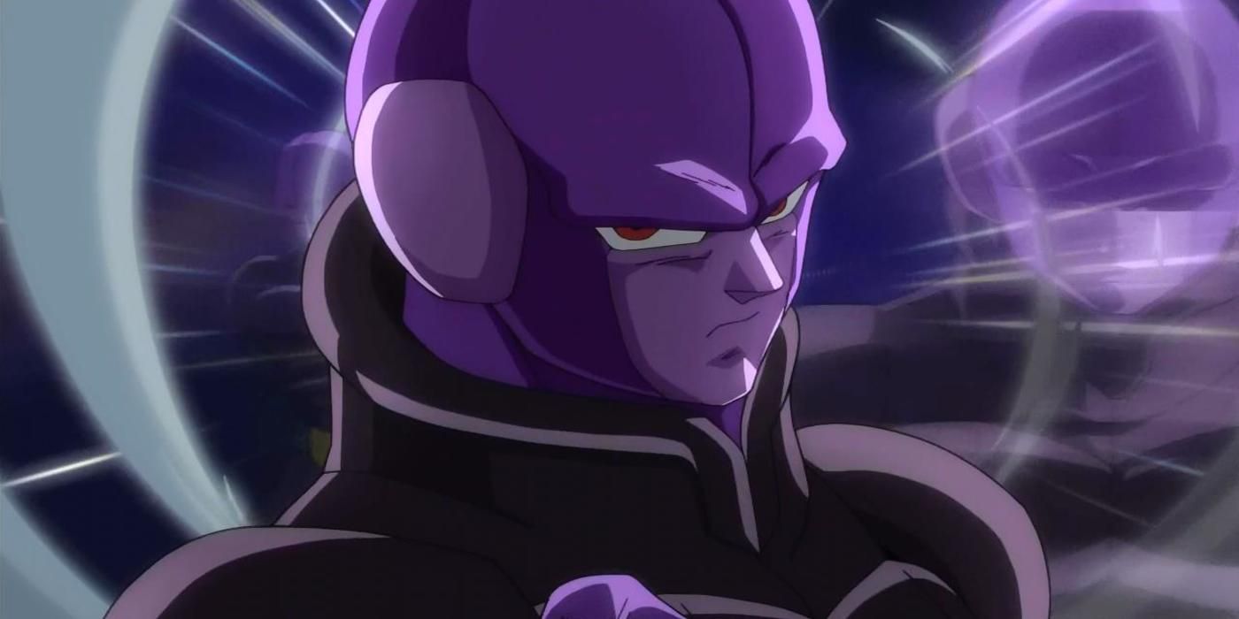 Hit from Dragon Ball Super strikes a pose.