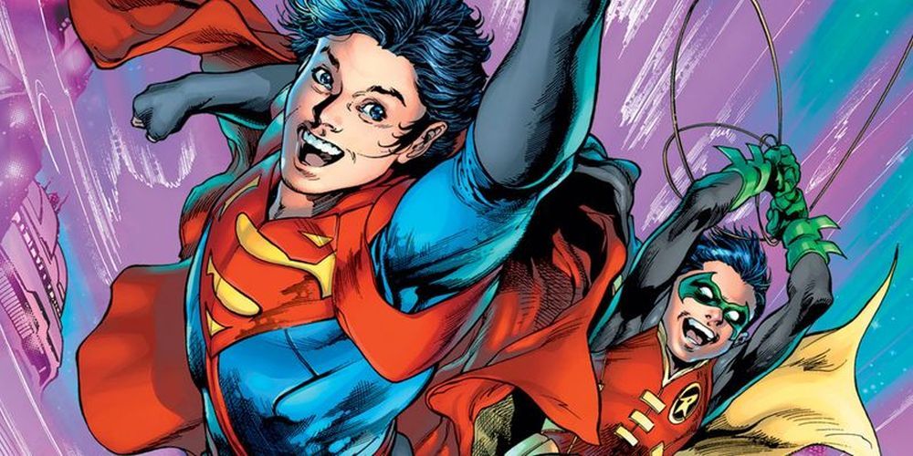 jon kent as superboy and damian wayne as robin