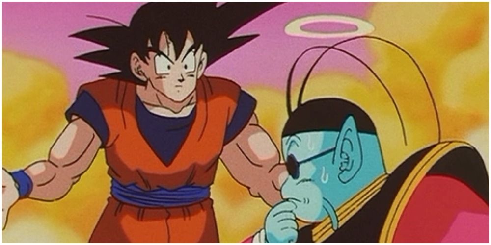 Anime King Kai and Goku In The Afterlife