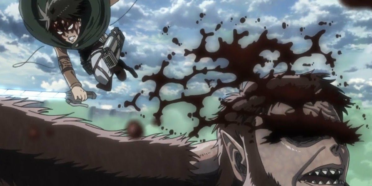 Attack on Titan Levi vs Beast Titan