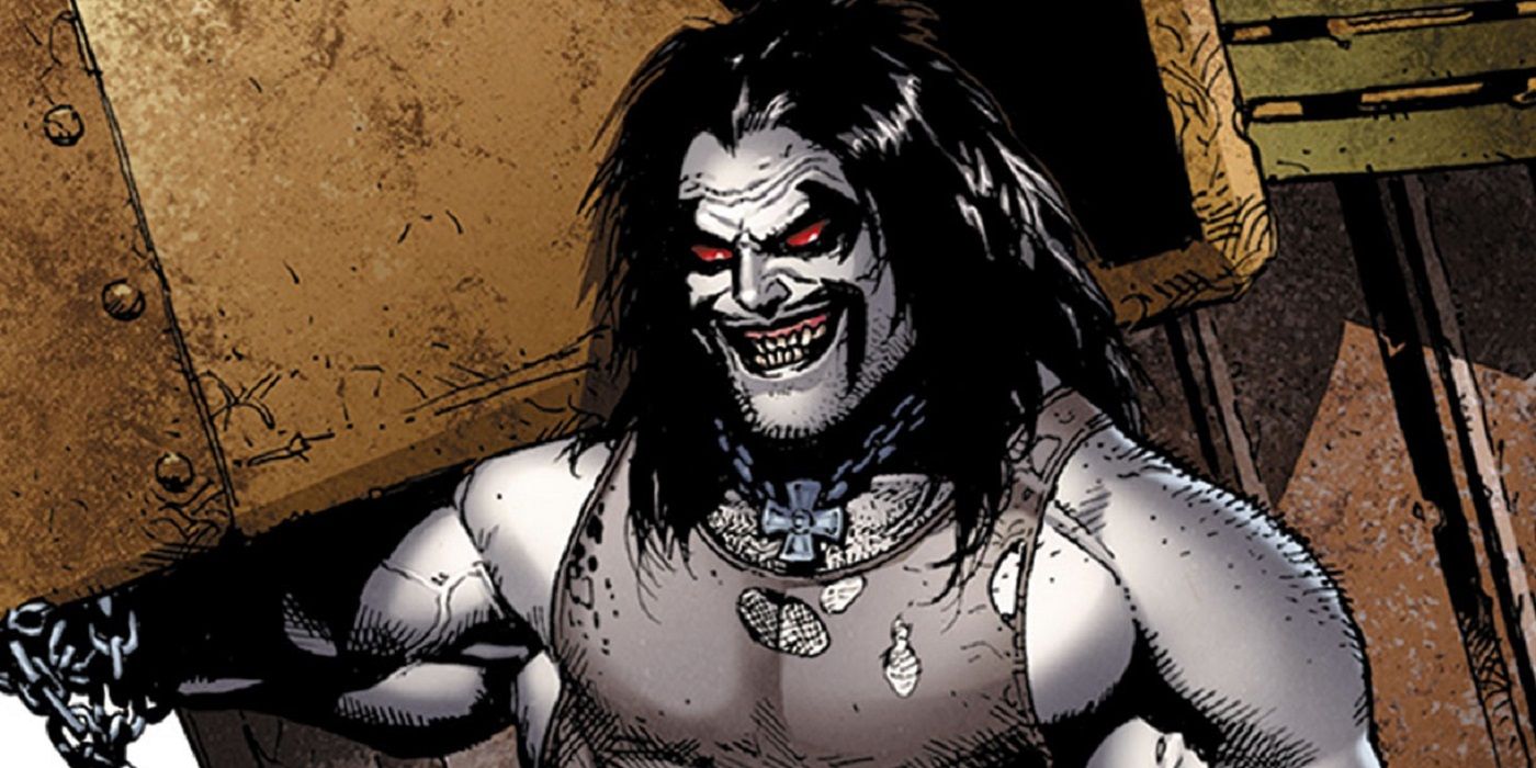 Lobo carrying a sizeable weapon. 