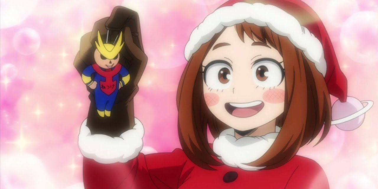 Anime My Hero Academia Uraraka Christmas Gift All Might Keychain