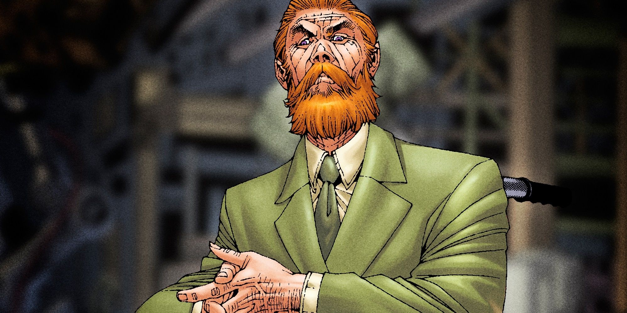 Niles Caulder scowling from his wheelchair in DC Comics' Doom Patrol