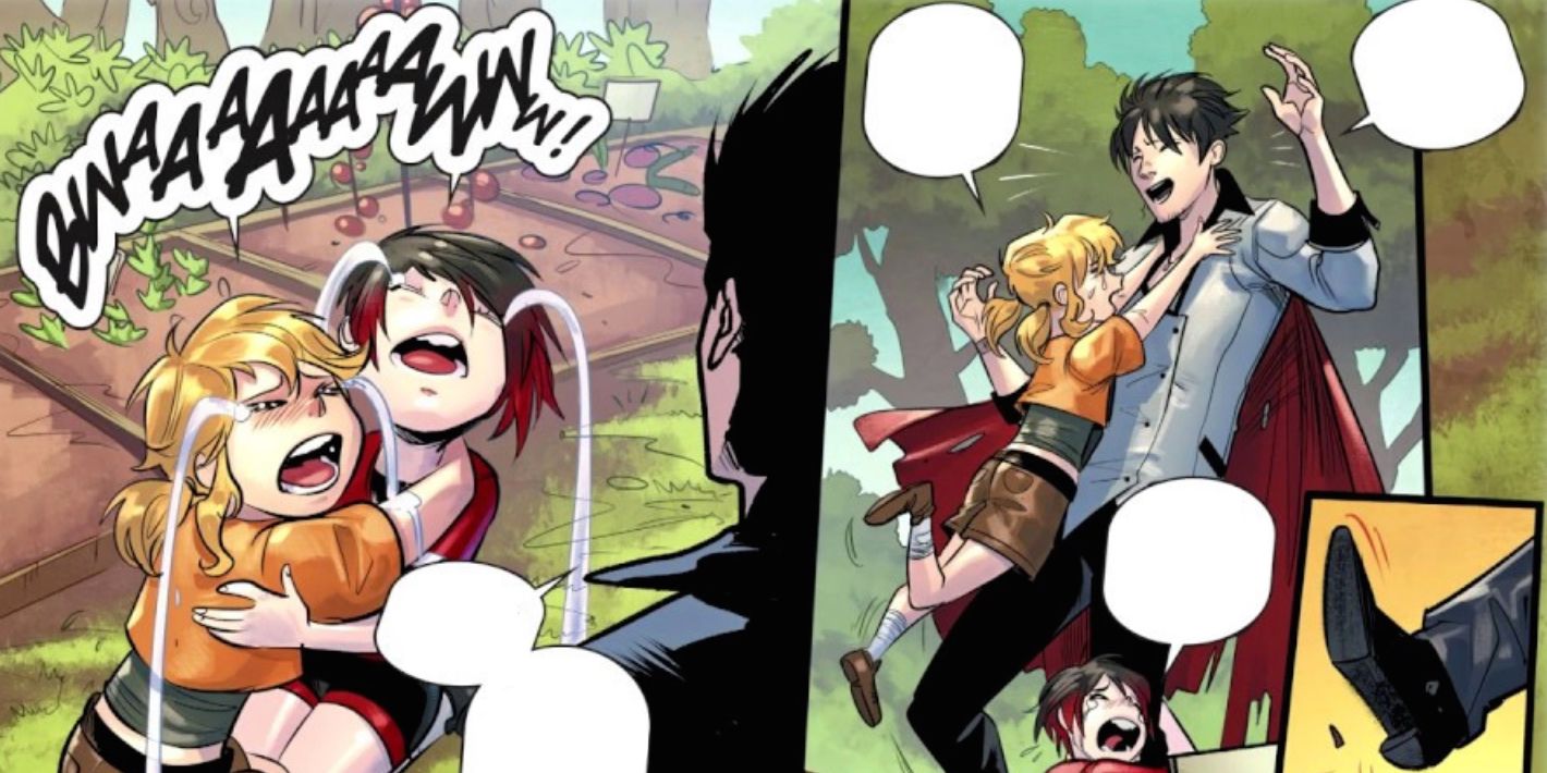 Qrow With Yang And Ruby In DC Comics RWBY Issue 2