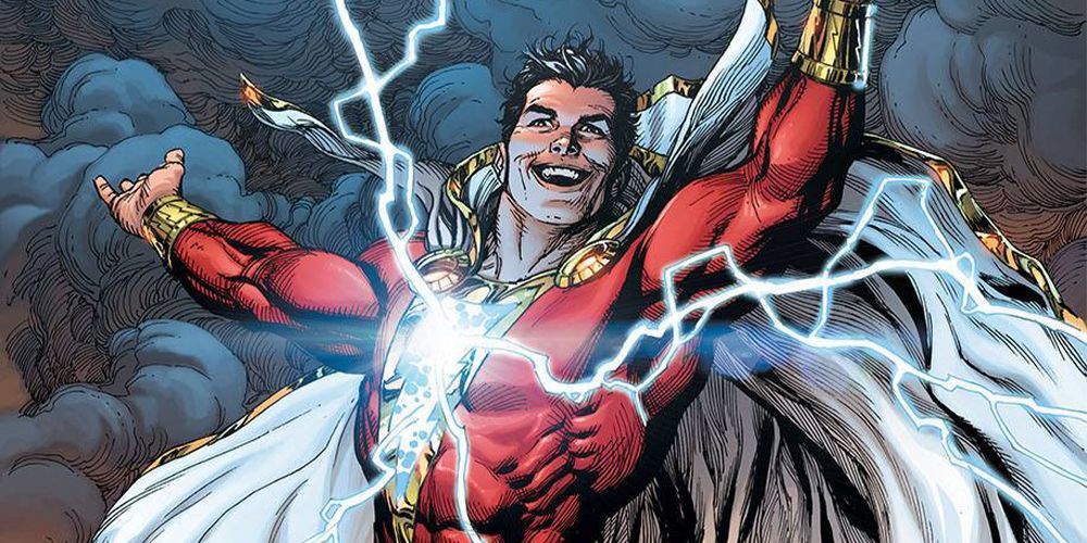 Shazam activating his powers in DC Comics.