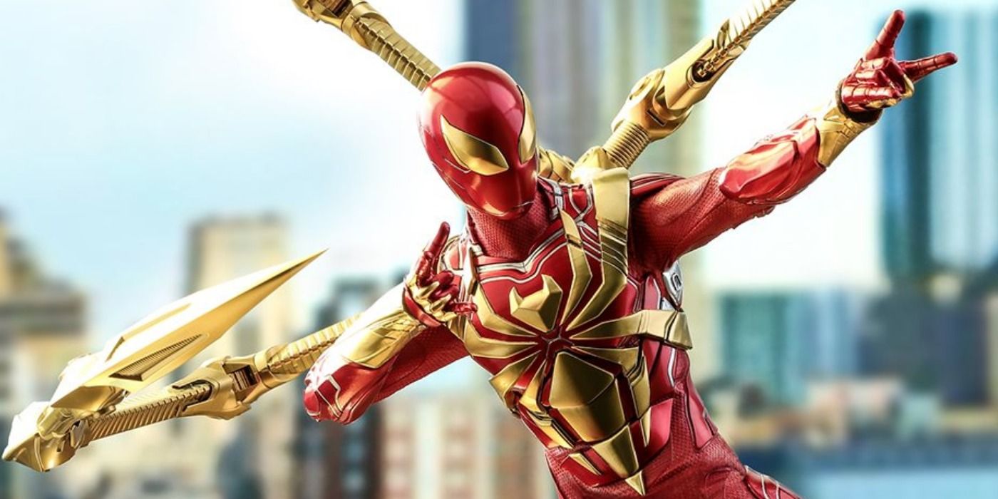 discolor Gennemvæd Øjeblik Hot Toys Debuts Iron Spider Figure Based on Spider-Man PS4