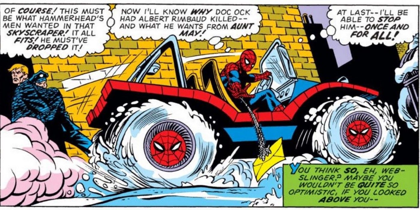 Spider-Man's ridiculous ride