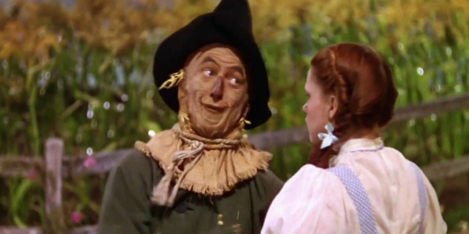 The Scarecrow and Dorothy In The Wizard Of Oz