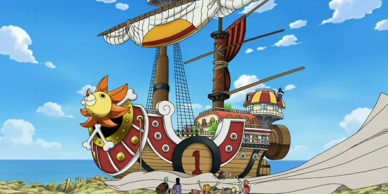 franky unveiling the straw hat pirates new ship in one piece