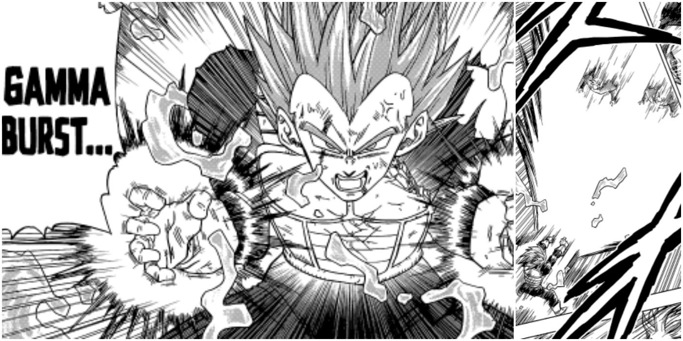 Manga Vegeta's Gamma Burst Flash