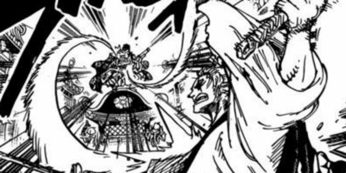 One Piece's Roronoa Zoro is using the 720 Pound Phoenix in the manga.